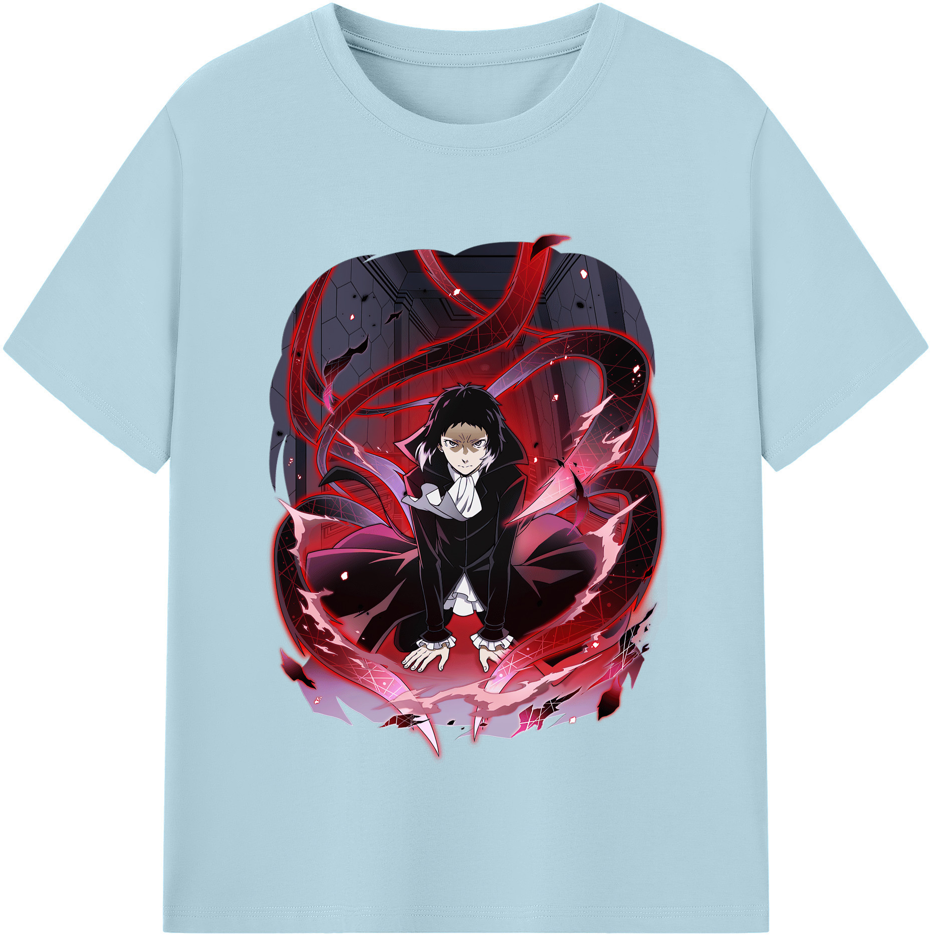 （画像用） 文豪ストレイドッグス Bungo Stray Dogs 綿100％半袖Tシャツ（フロントプリント）